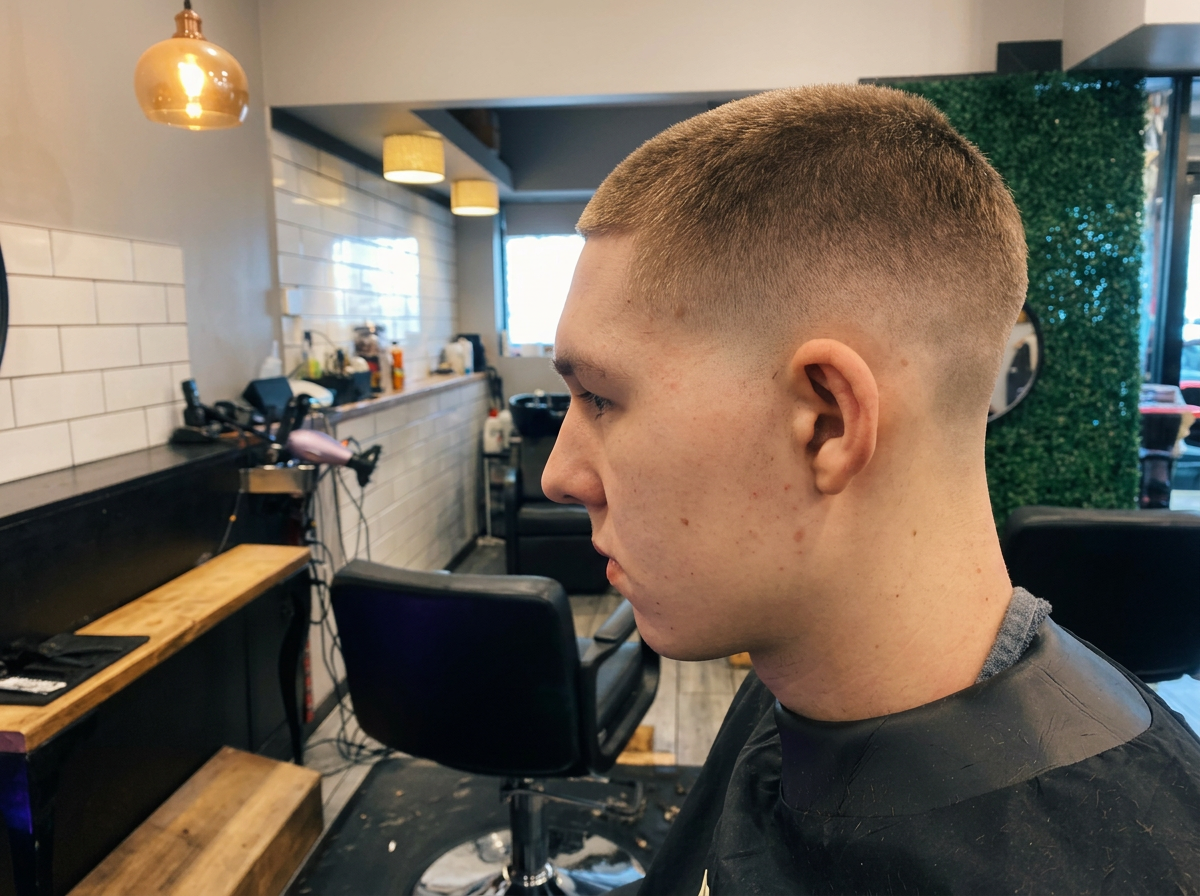 Intérieur du salon et coupes réalisées au Barbier du Village — 1